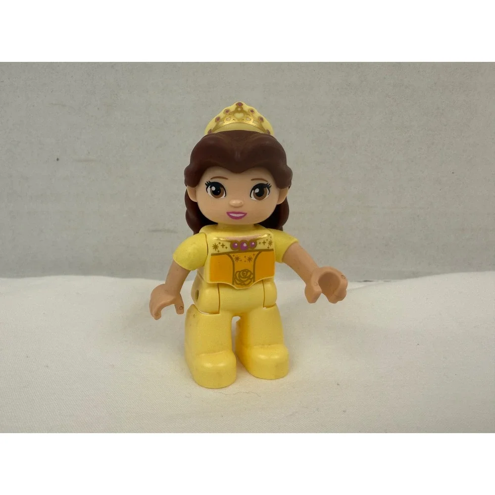 LEGO Duplo Disney Princess Belle Minifigure Yellow Ballgown‎ Tiara Figure